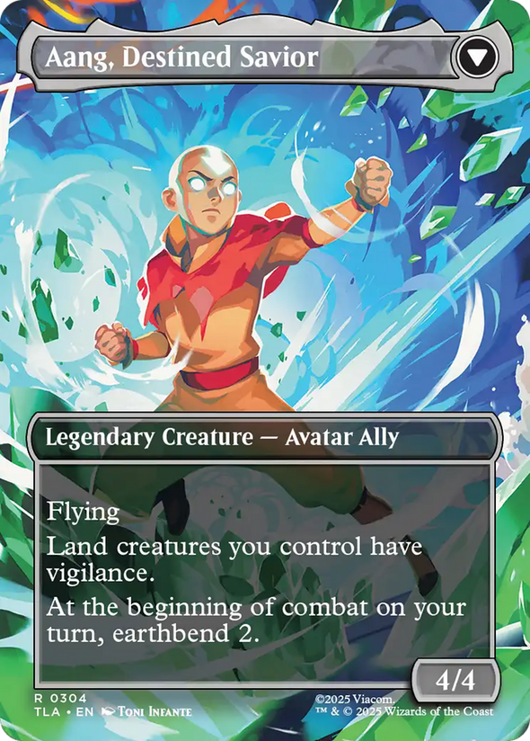 Aang, at the Crossroads // Aang, Destined Savior - Borderless Scene (TLA)