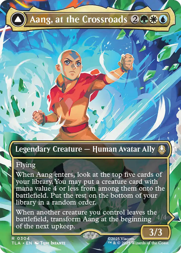 Aang, at the Crossroads // Aang, Destined Savior - Borderless Scene (TLA)