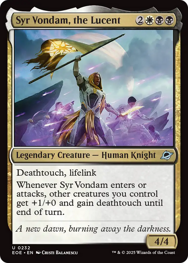 Syr Vondam, the Lucent (EOE)