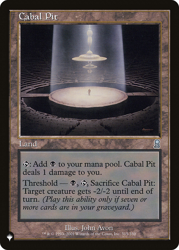 Cabal Pit - ODY Reprint (PLST)