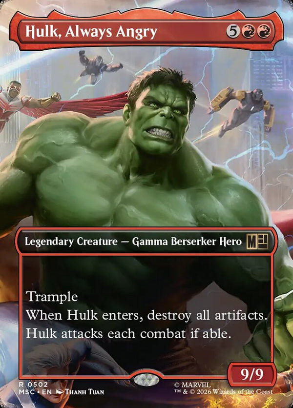 Hulk, Always Angry - Borderless Scene: Heroes United (MSC)