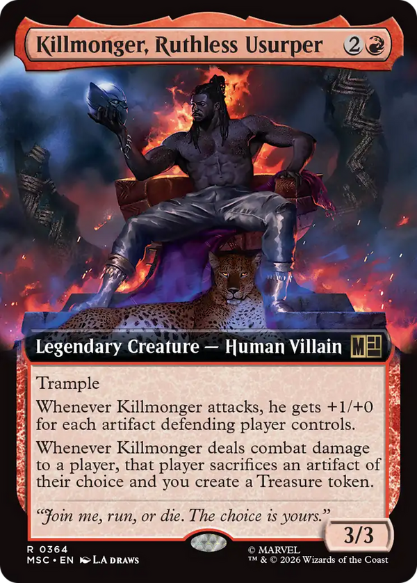 Killmonger, Ruthless Usurper - Extended Art (MSC) (Pre-Order)