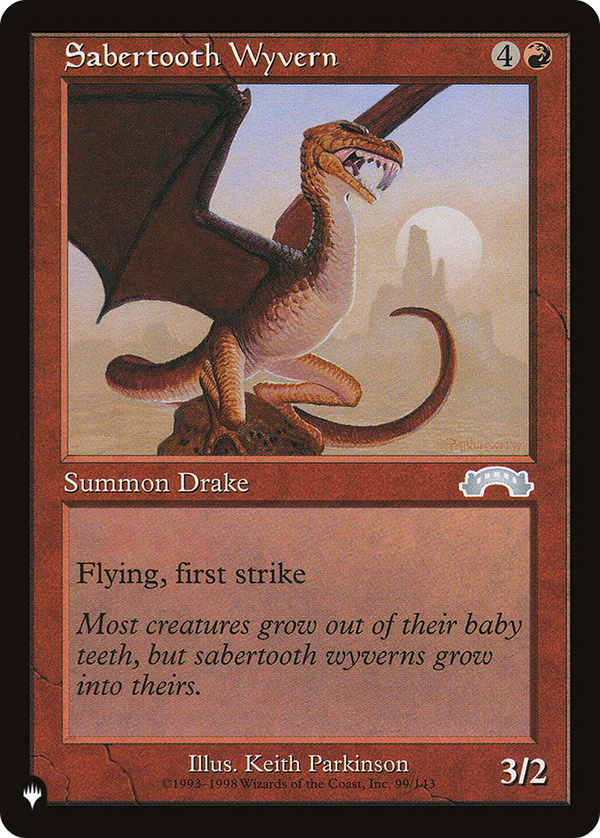 Sabertooth Wyvern - EXO Reprint (PLST)