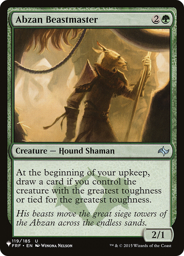 Abzan Beastmaster - FRF Reprint (PLST)