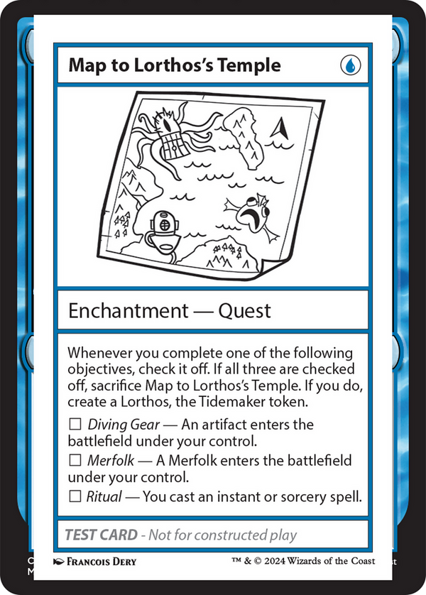 Map to Lorthos's Temple - Test Card (MB2)