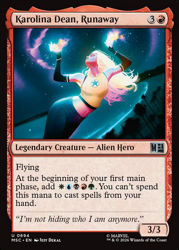 Karolina Dean, Runaway (MSC)