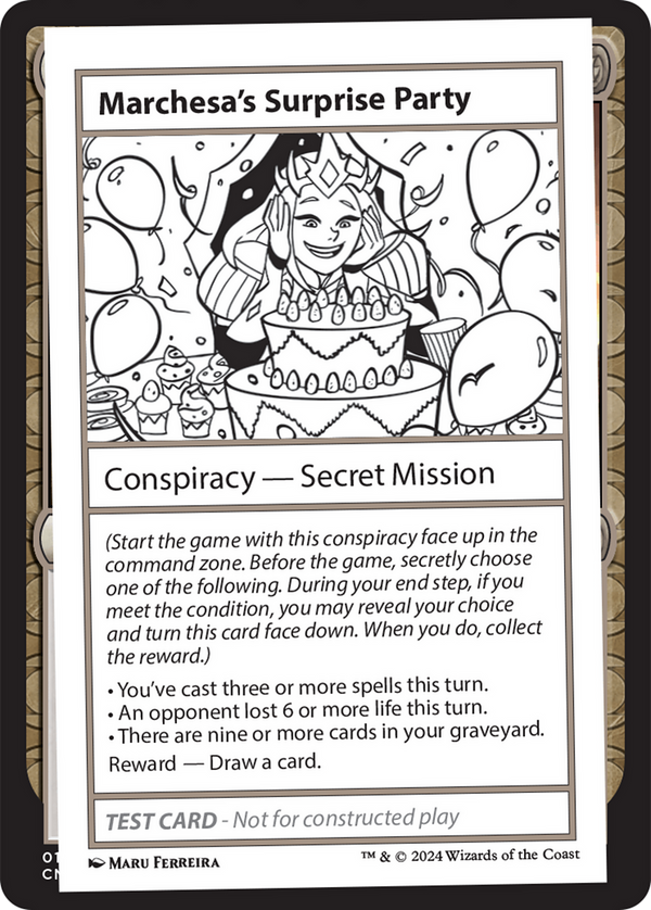 Marchesa's Surprise Party - Test Card (MB2)