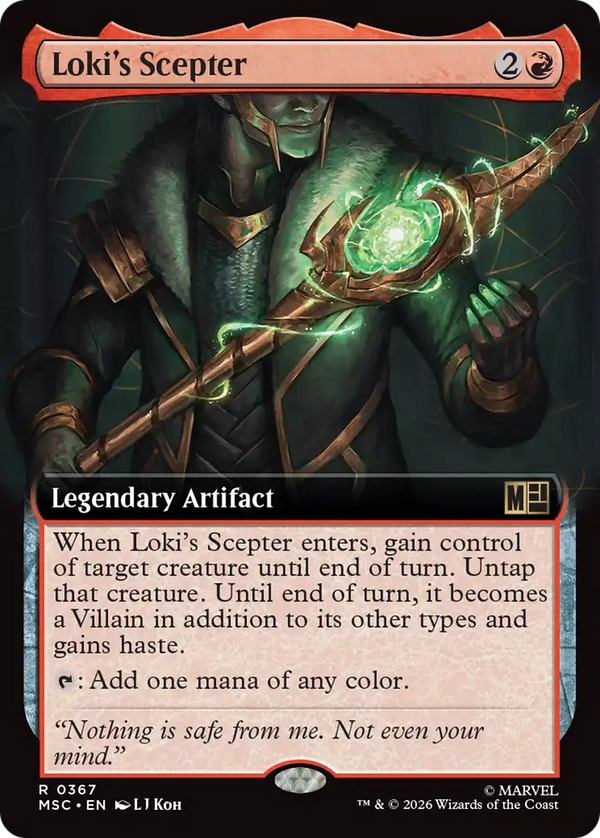 Loki's Scepter - Extended Art (MSC) (Pre-Order)