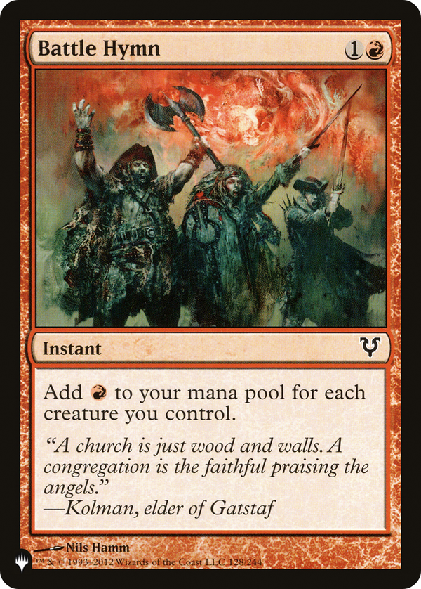 Battle Hymn - AVR Reprint (PLST)