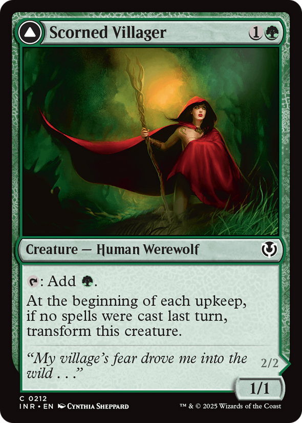 Scorned Villager // Moonscarred Werewolf (INR)