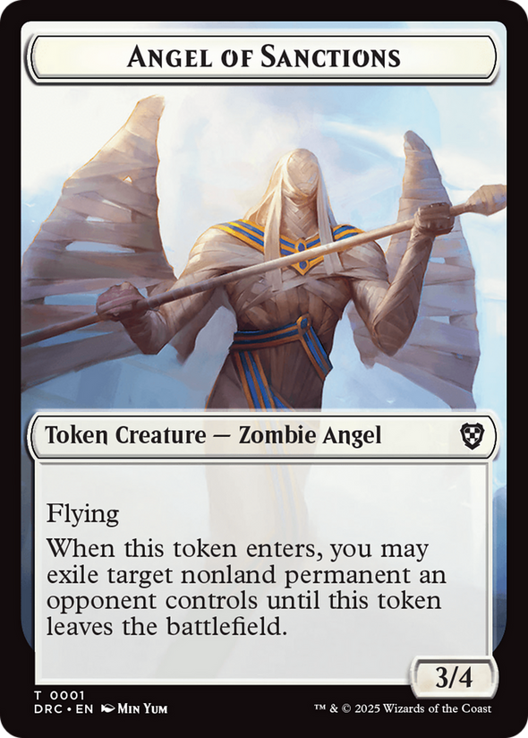 Angel of Sanctions // Zombie Token (TDRC)