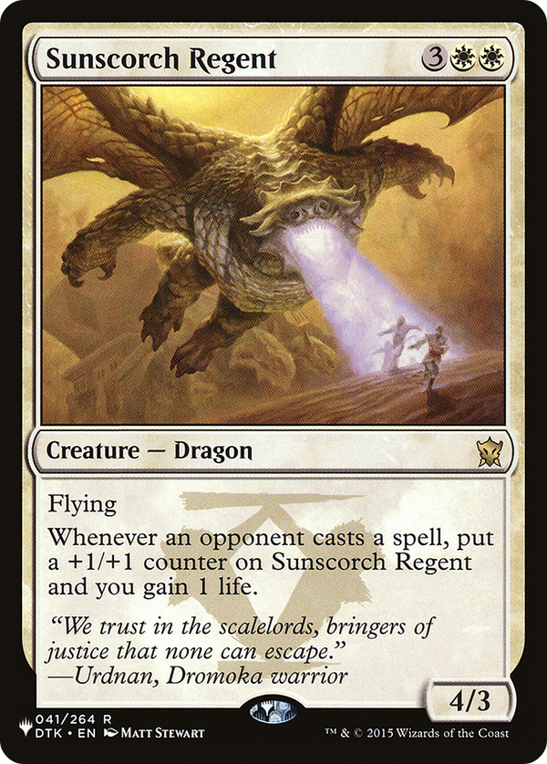 Sunscorch Regent - DTK Reprint (PLST)