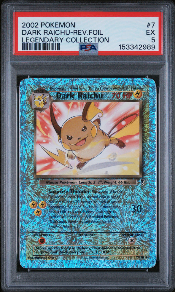 DARK RAICHU-REV.FOIL (7) - POKEMON LEGENDARY COLLECTION - LEGENDARY COLLECTION - EX 5