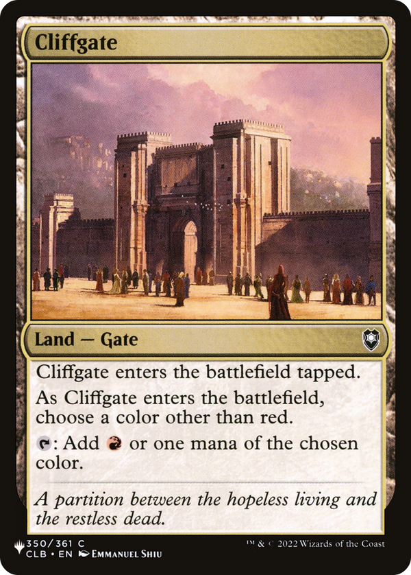 Cliffgate - CLB Reprint (PLST)