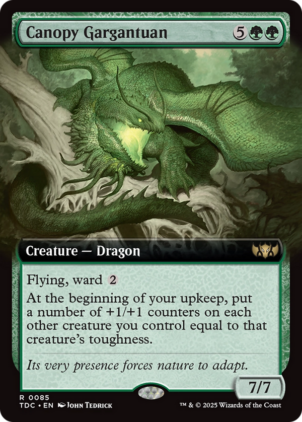 Canopy Gargantuan - Extended Art (TDC)