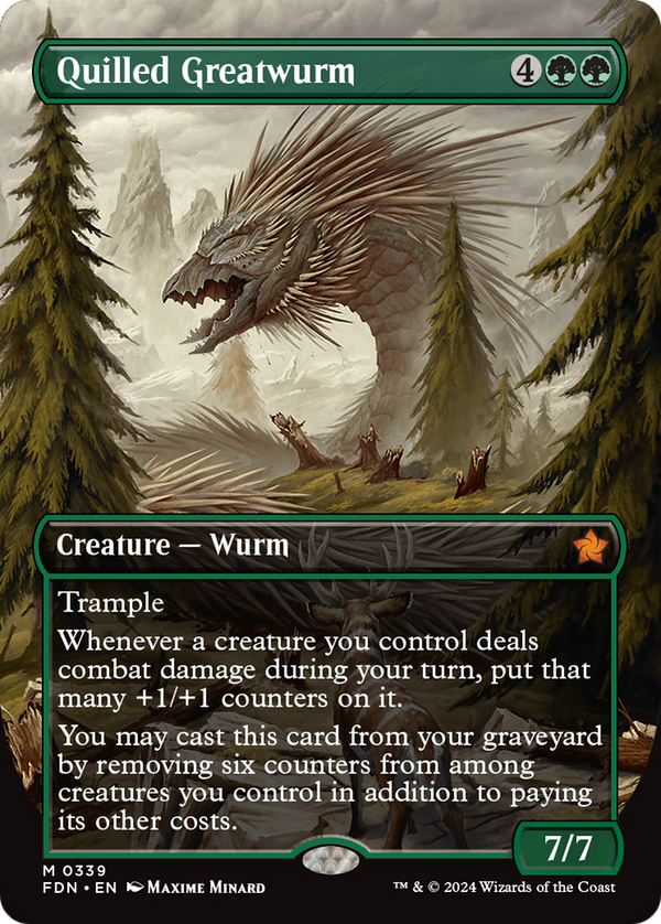 Quilled Greatwurm - Borderless (FDN)