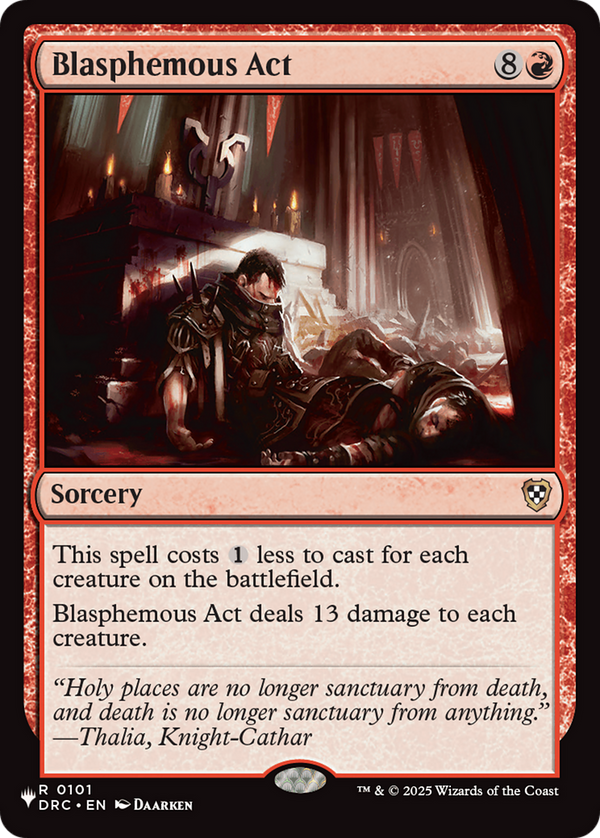 Blasphemous Act - DRC Reprint (PLST)