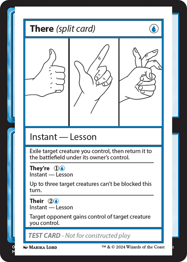 There // They're // Their - Test Card (MB2)