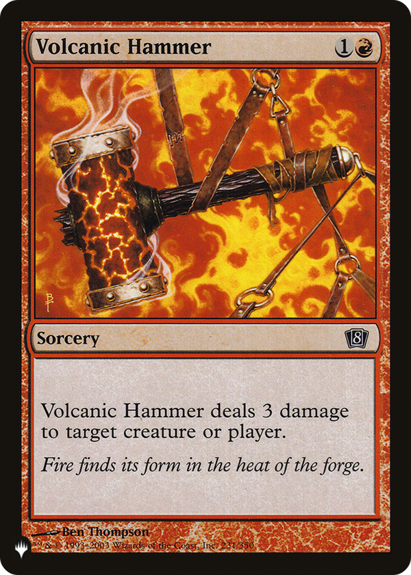 Volcanic Hammer - 8ED Reprint (PLST)