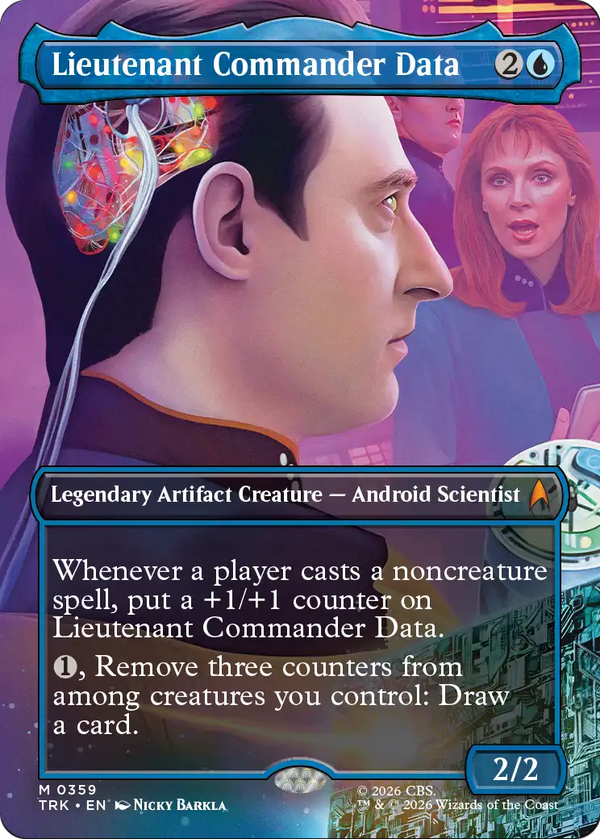 Lieutenant Commander Data - Borderless (TRK) (Pre-Order)