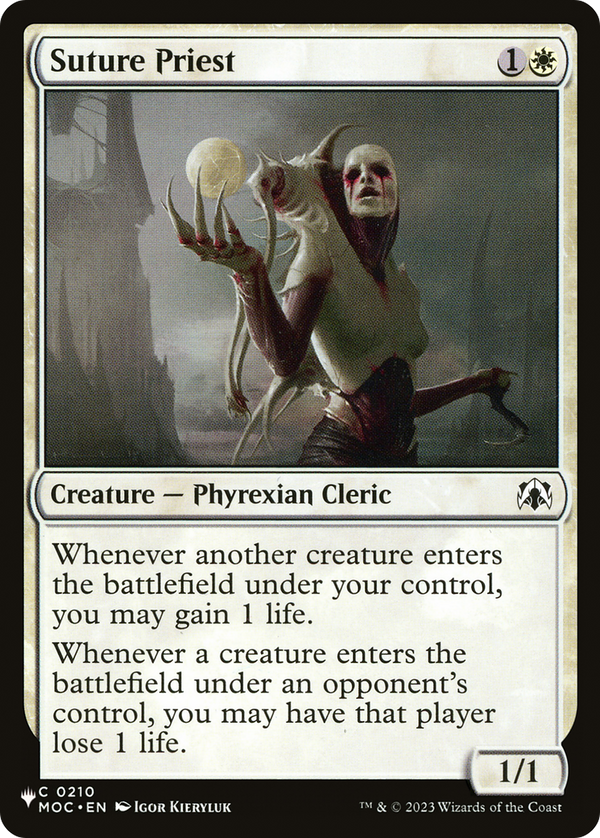 Suture Priest - MOC Reprint (PLST)