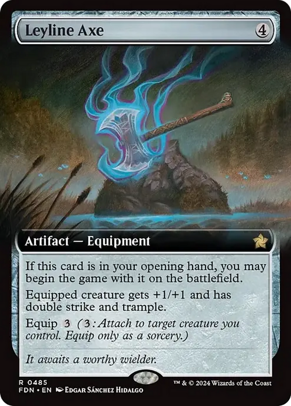 Leyline Axe - Extended Art (FDN)