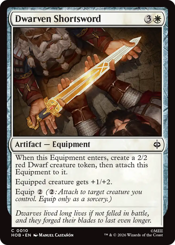 Dwarven Shortsword (HOB) (Pre-Order)
