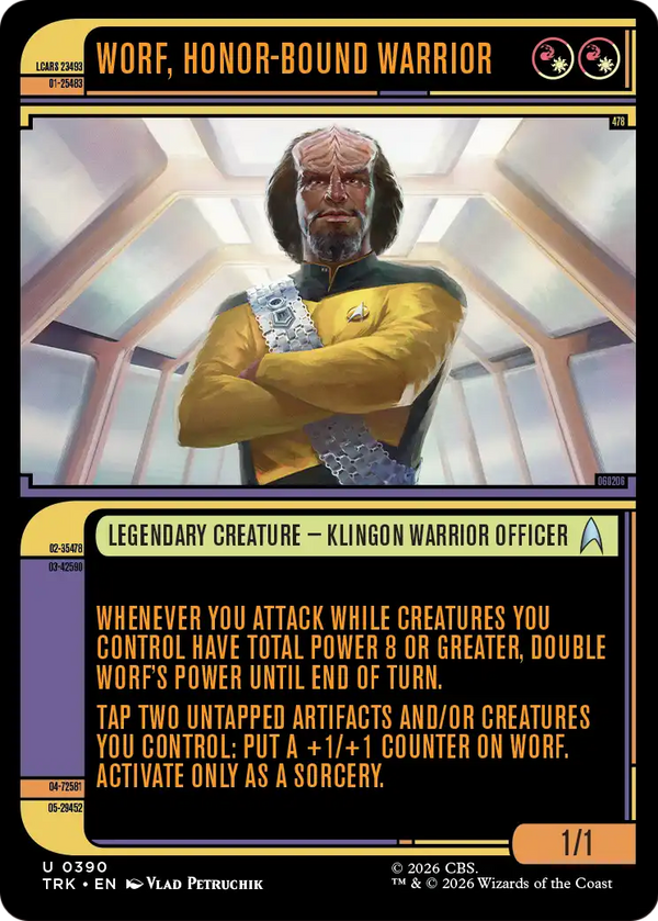 Worf, Honor-Bound Warrior - Showcase (TRK) (Pre-Order)