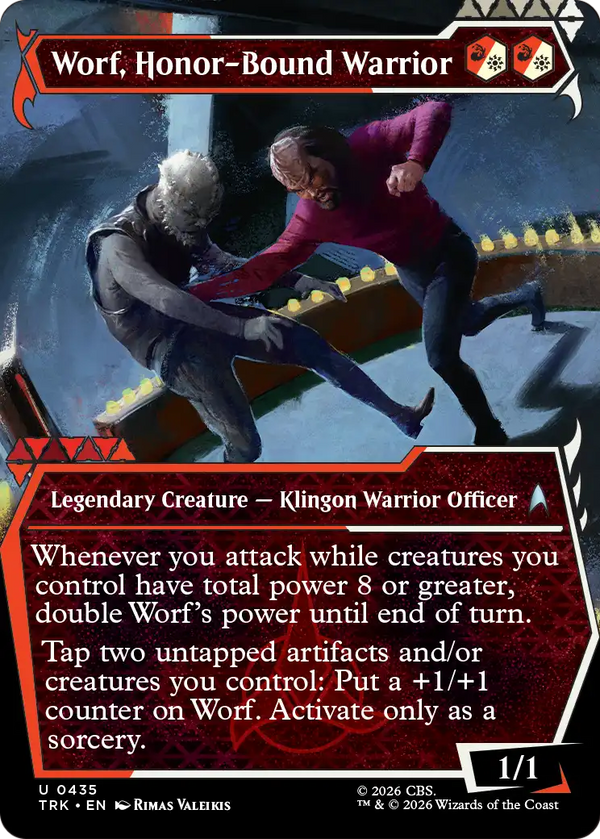 Worf, Honor-Bound Warrior - Showcase (TRK) (Pre-Order)