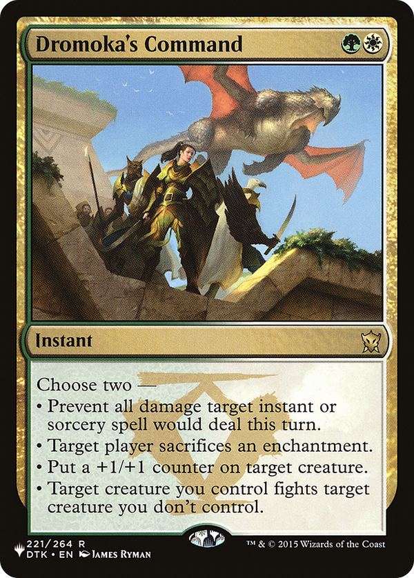 Dromoka's Command - DTK Reprint (PLST)