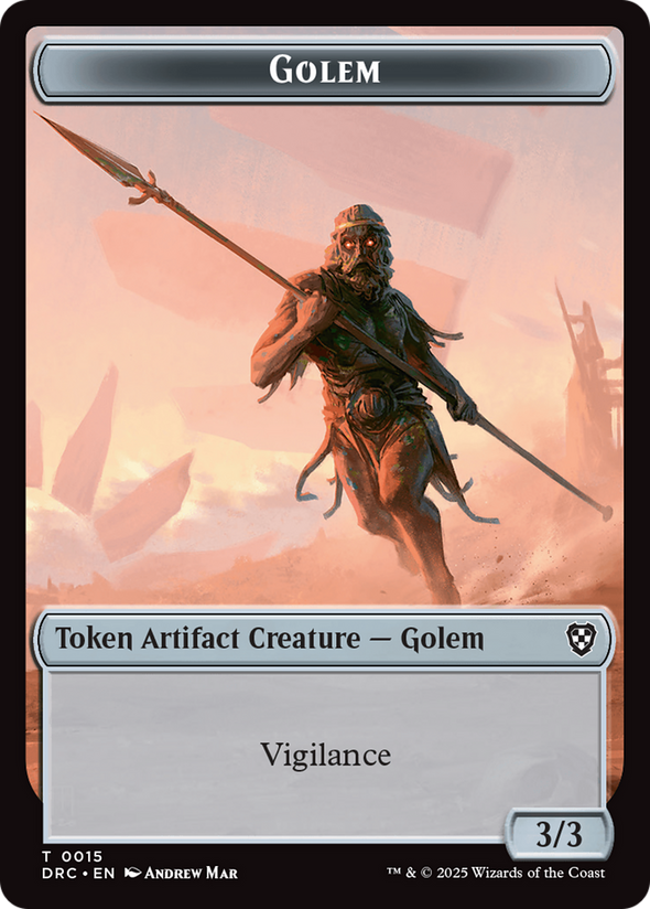 Golem (015) // Thopter Token (TDRC)