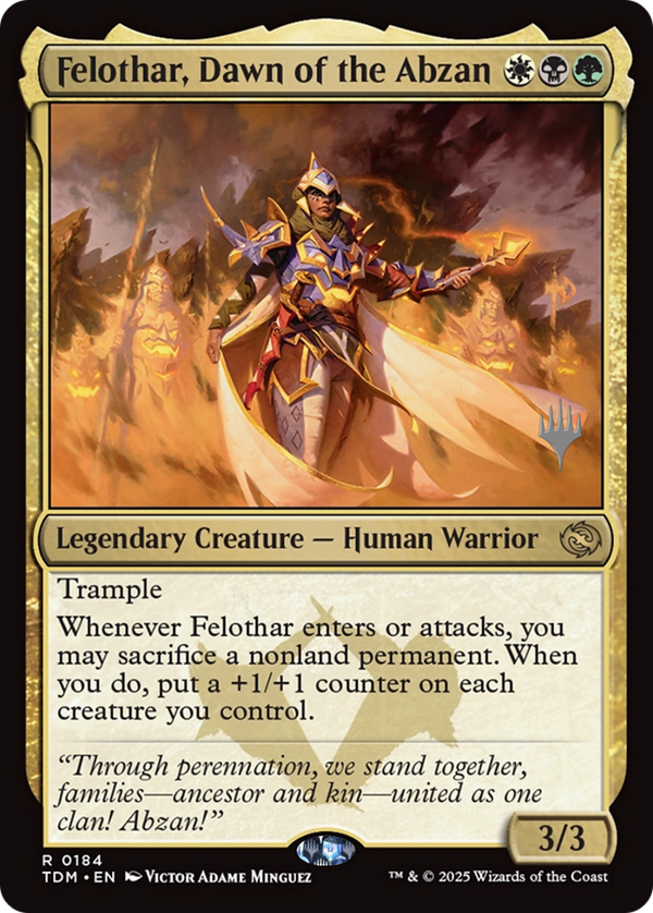Felothar, Dawn of the Abzan - Promo Pack (PTDM)