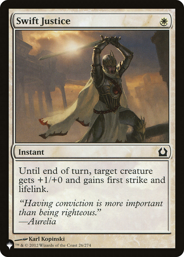 Swift Justice - RTR Reprint (PLST)
