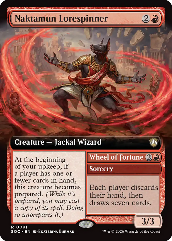 Naktamun Lorespinner // Wheel of Fortune - Extended Art (SOC)
