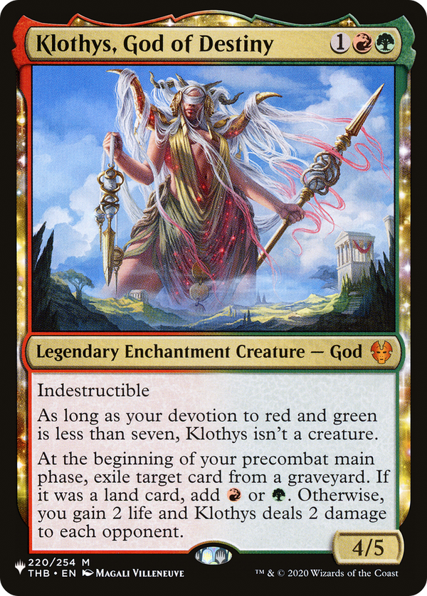 Klothys, God of Destiny - THB Reprint (PLST)