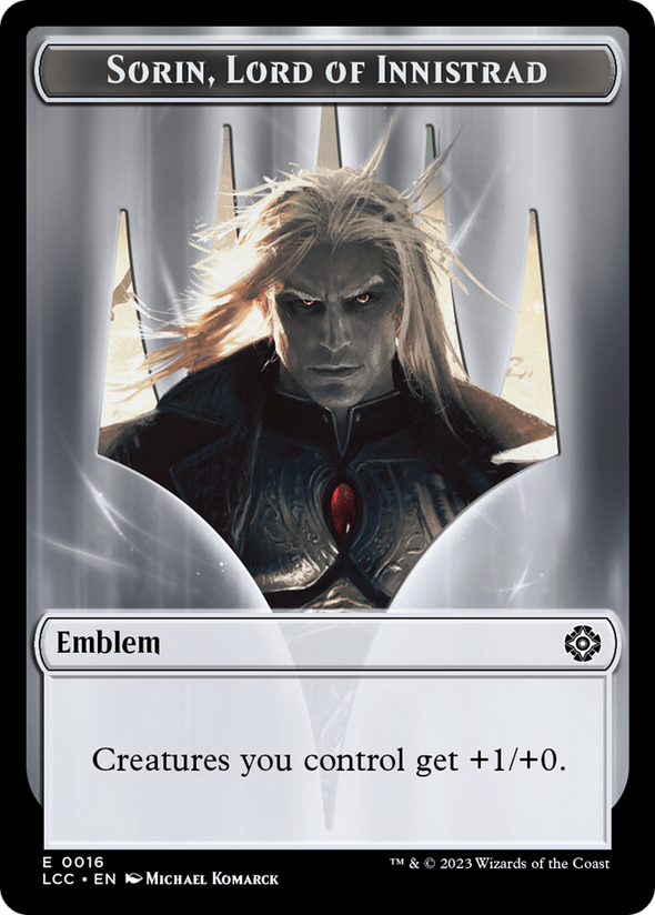 Sorin, Lord of Innistrad Emblem // Vampire (004) Token (TLCC)