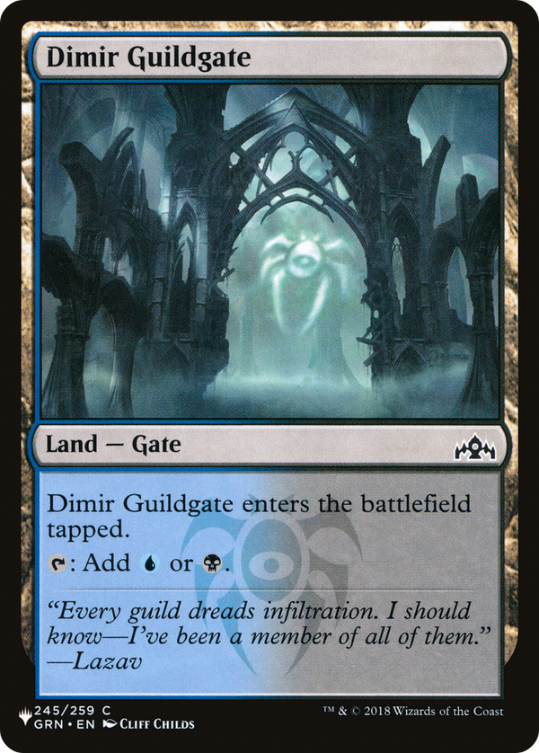 Dimir Guildgate - GRN Reprint (PLST)
