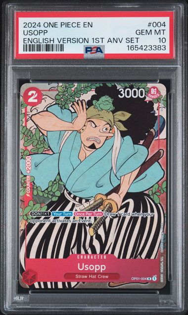 Usopp - English Version 1st Anniversary Set - GEM MINT 10