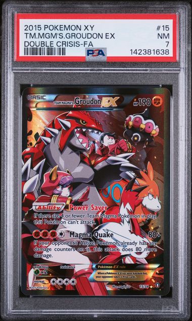 TM.MGM'S.GROUDON EX (15) - POKEMON XY DOUBLE CRISIS - DOUBLE CRISIS-FA - NM 7