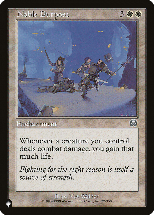 Noble Purpose - MMQ Reprint (PLST)