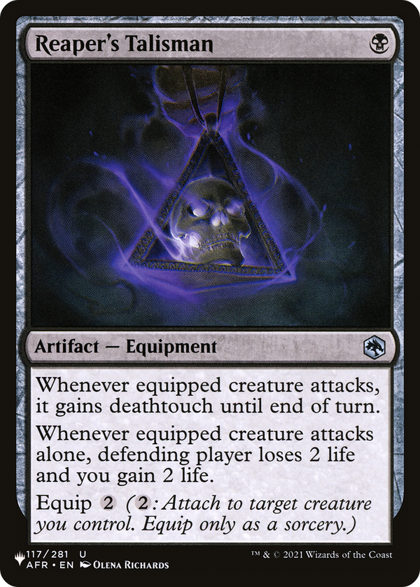 Reaper's Talisman - AFR Reprint (PLST)