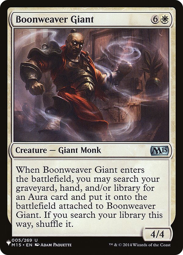 Boonweaver Giant - M15 Reprint (PLST)