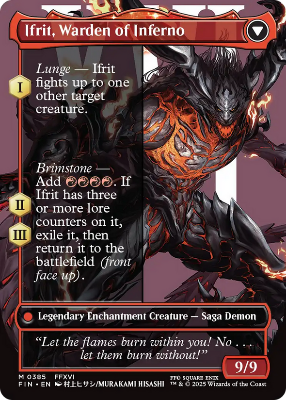 Clive, Ifrit's Dominant // Ifrit, Warden of Inferno - Borderless (FIN)