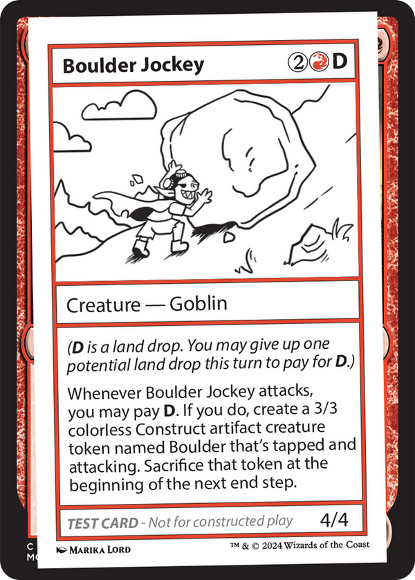 Boulder Jockey - Test Card (MB2)