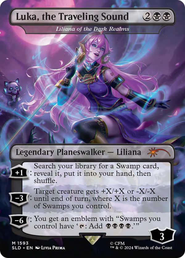 Luka, The Traveling Sound // Liliana of the Dark Realms - Hatsune Miku: Electric Entourage (SLD)