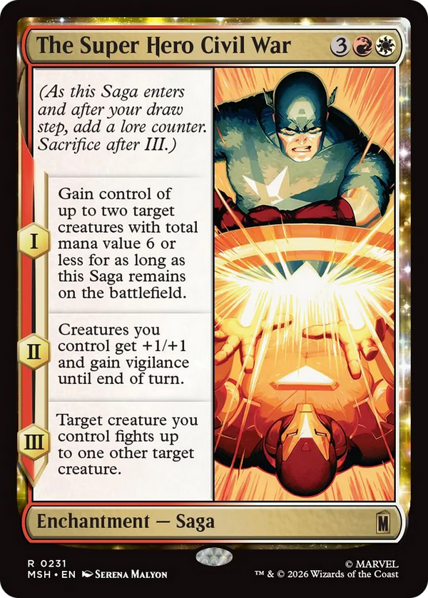 The Super Hero Civil War (MSH) (Pre-Order)