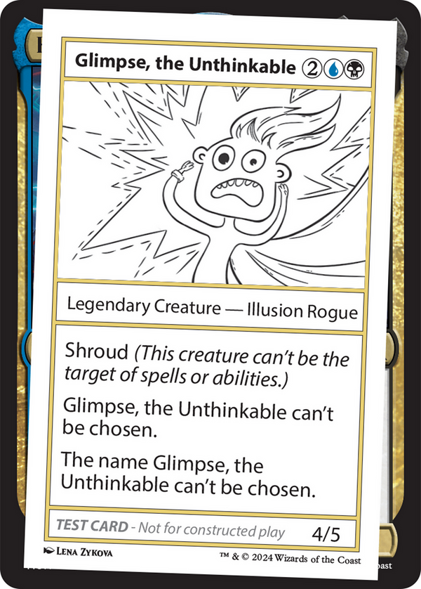 Glimpse, the Unthinkable - Test Card (MB2)