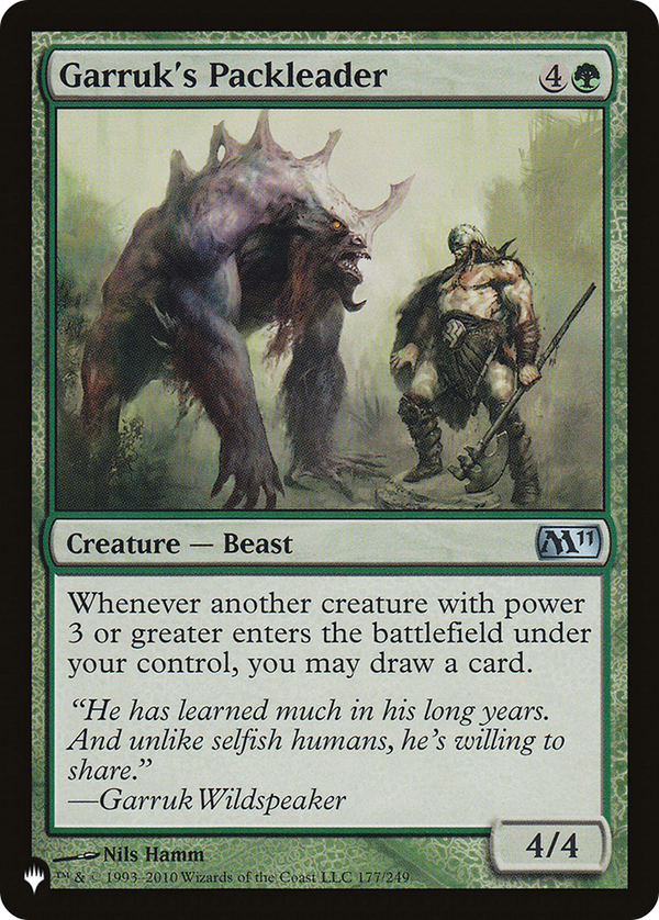 Garruk's Packleader - M11 Reprint (PLST)