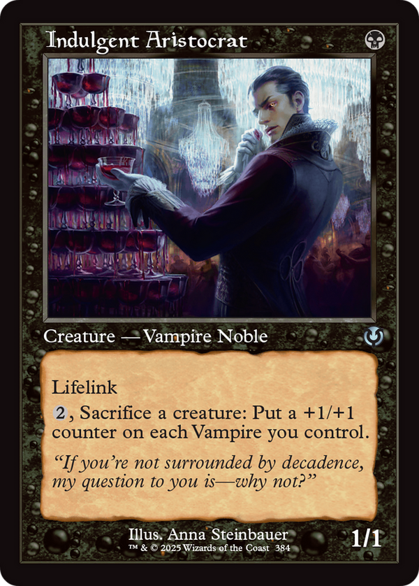 Indulgent Aristocrat - Retro Frame (INR)