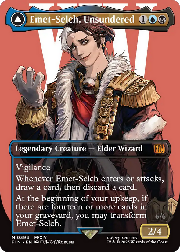 Emet-Selch, Unsundered // Hades, Sorcerer of Eld - Borderless (FIN)
